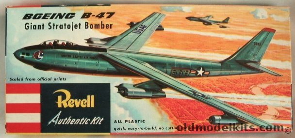 Revell 1/112 Boeing B-47 Giant Stratojet Pre 'S' Tall Box Issue, H206-98 plastic model kit